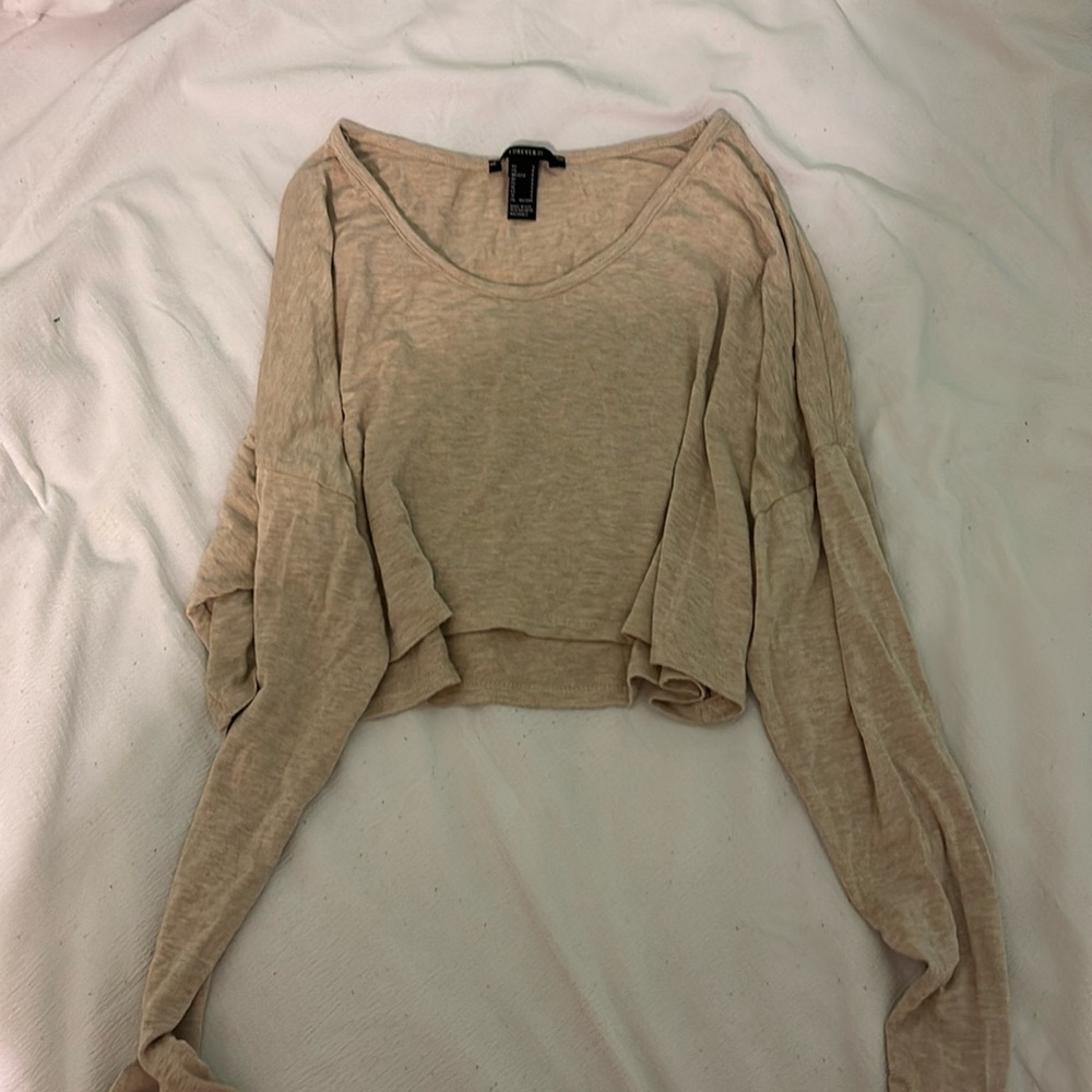 forever 21 loose crop top